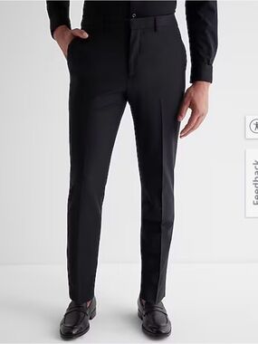 Express Men's Black Slim Dress Pants
